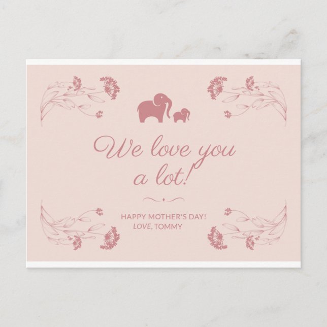 FELIZ MAGNET DE LA TARJETA DEL DÍA DE LA MADRE (Anverso)