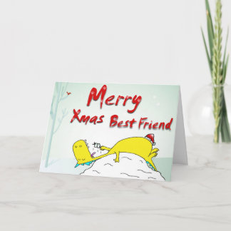 feliz mejor amigo de Navidad
