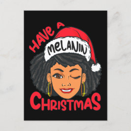Feliz Melanin Navidades Feliz Navidad Sista Negra