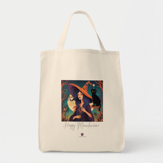 ¡Feliz Meowloween! Bolsa (Frente)