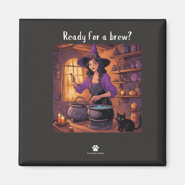 ¡Feliz Meowloween! Imán (Frente)