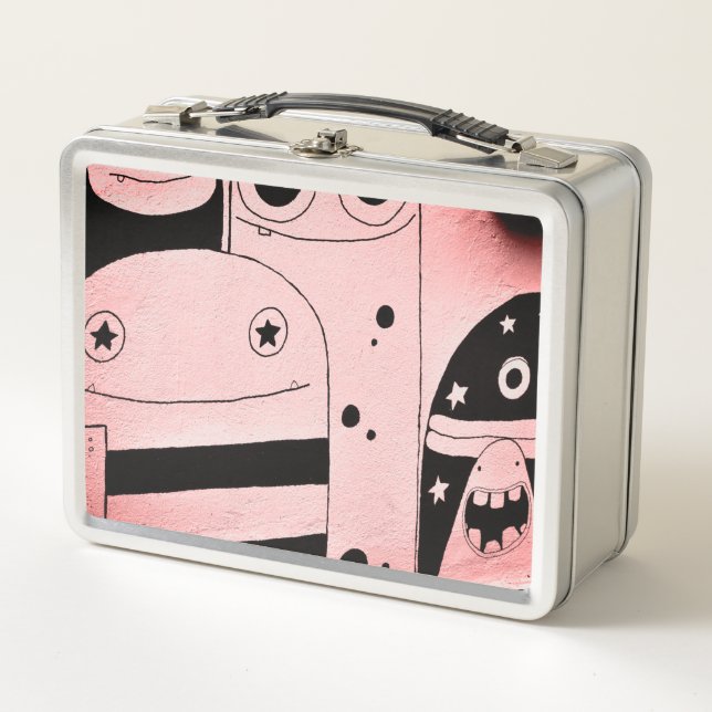 FELIZ MONSTER GRAFFITI DIY Lunchbox Metalizado INI (Anverso)