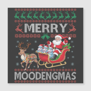 Feliz MooDengmas Moo Deng Navidad Santa Hipopótamo