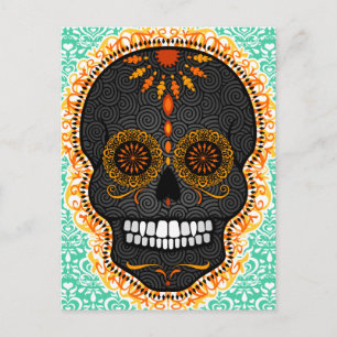 Feliz Muertos - Feliz tarjeta postal de la cesta d