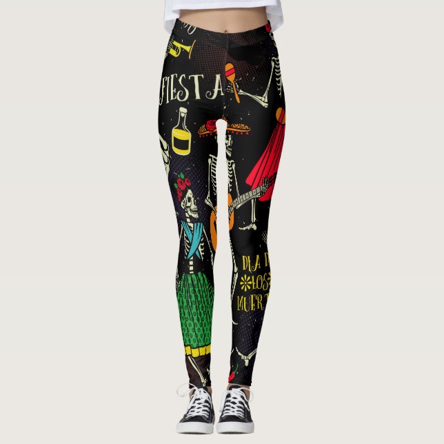 FELIZ MUERTOS Leggings (Anverso)