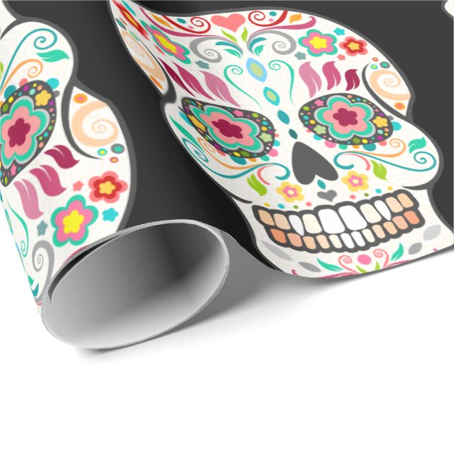 Feliz Muertos - papel de embalaje feliz de los (Esquina del rollo)