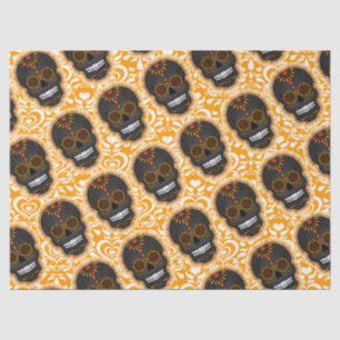 Feliz Muertos - papel seda festivo del cráneo del