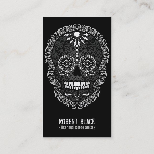 Feliz Muertos - tarjeta de encargo de la vertical (Anverso)