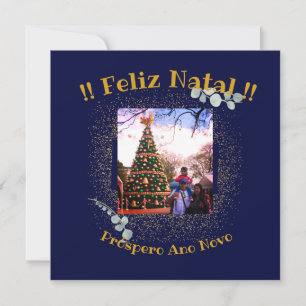 Feliz Natal e Próspero Ano caligrafía Religiosa
