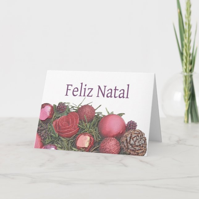 Feliz Natal - Tarjeta de Navidades portugueses (Anverso)