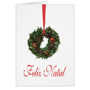 Feliz Natal, tarjeta de Navidades portugueses