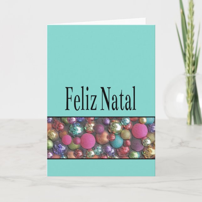 Feliz Natal - Tarjeta de Navidades portugueses (Anverso)