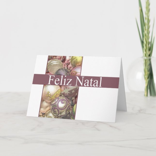 Feliz Natal, tarjeta de Navidades portugueses (Anverso)