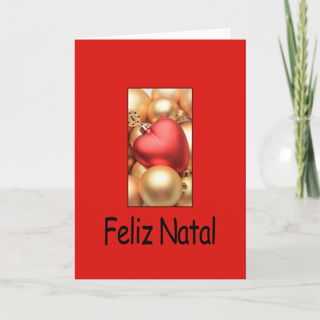 Feliz Natal, tarjeta de Navidades portugueses (Anverso)
