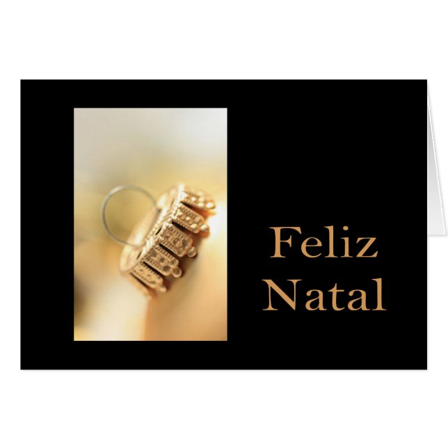 Feliz Natal - Tarjeta de Navidades portugueses (Anverso (Horizontal))