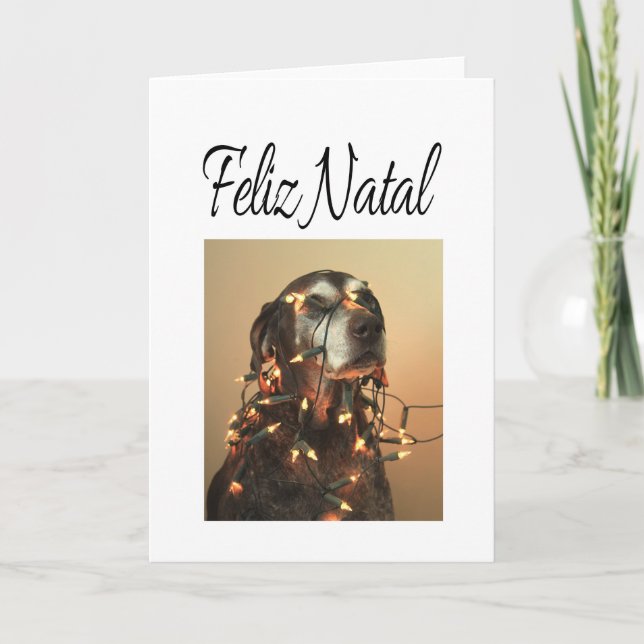 Feliz Natal, tarjeta de Navidades portugueses (Anverso)