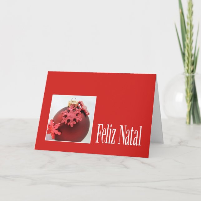 Feliz Natal - Tarjeta de Navidades portugueses (Anverso)