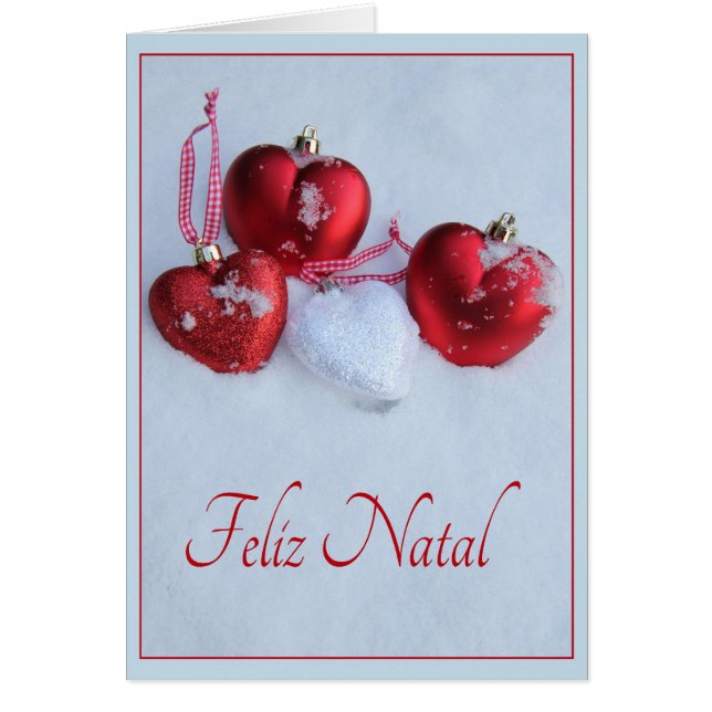 Feliz Natal - Tarjeta de Navidades portugueses (Frente)