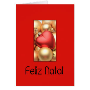 Feliz Natal - Tarjeta de Navidades portugueses