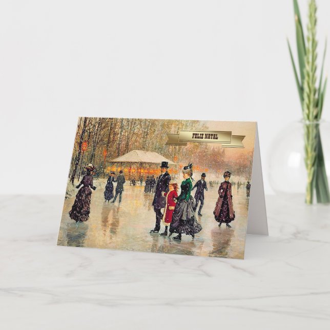 Feliz Natal. Tarjetas de navidad en portugués (Anverso)