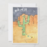 Feliz Navidad<br><div class="desc">Tarjeta temática para navidades. Verde con picos pero cactus.</div>