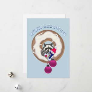 Feliz Navidad С ute Raccoon