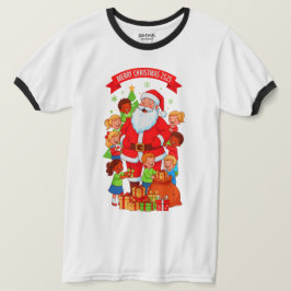 FELIZ NAVIDAD 2525 CAMISETA BÁSICA DE HOMBRE CON C