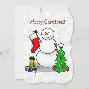 Feliz Navidad 2 Árbol reaccionando a Snowman