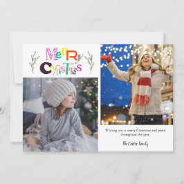 Feliz Navidad 2 Collage de fotos Typografía Artesa