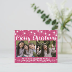 Feliz Navidad 2 Foto Rosa Brillo 