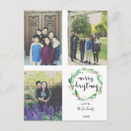 Feliz Navidad 3 Collage de fotos Cartas familiares