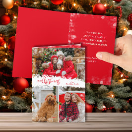 Feliz Navidad 3 Collage de fotos doblado