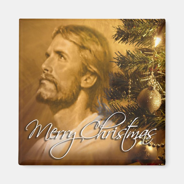 Feliz Navidad 3 imán (Frente)