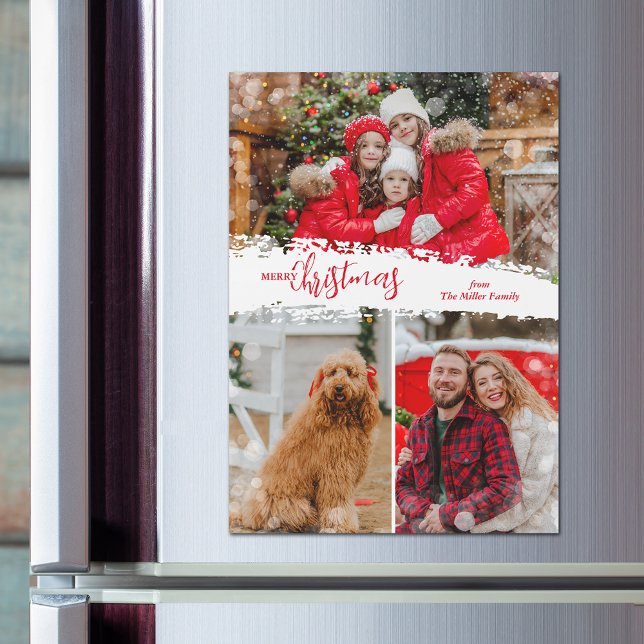 Feliz Navidad 3 tarjetas magnéticas de Collage de  (Subido por el creador)