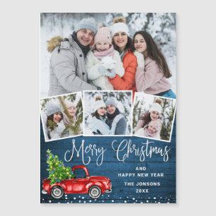 Feliz Navidad 4 Fotografia Festividad Magnética Ta