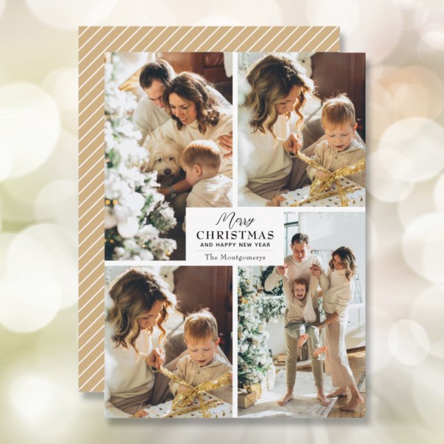 Feliz Navidad 4 tarjetas de vacaciones de Collage  (Subido por el creador)