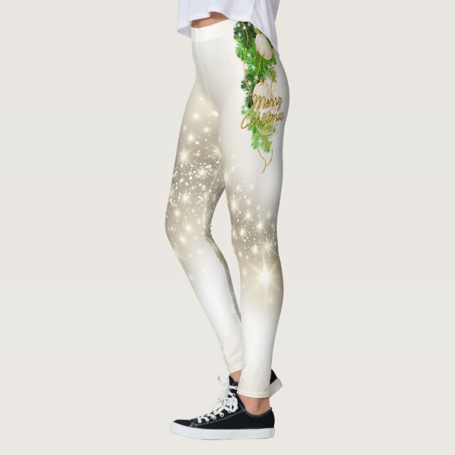 Feliz Navidad 52 Opciones Leggings (Izquierda)