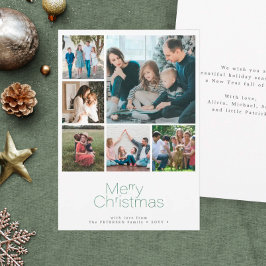 Feliz Navidad 6 collage de fotos moderno