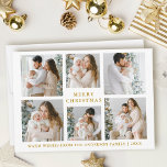 Feliz Navidad 6 Foto Oro<br><div class="desc">Festividad de Festividad de Feliz Navidad 6. Texto dorado.</div>