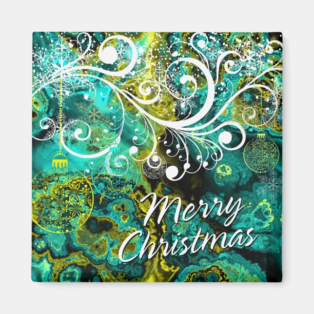Feliz Navidad 8 imán (Frente)