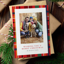 Feliz Navidad a cuadros una foto