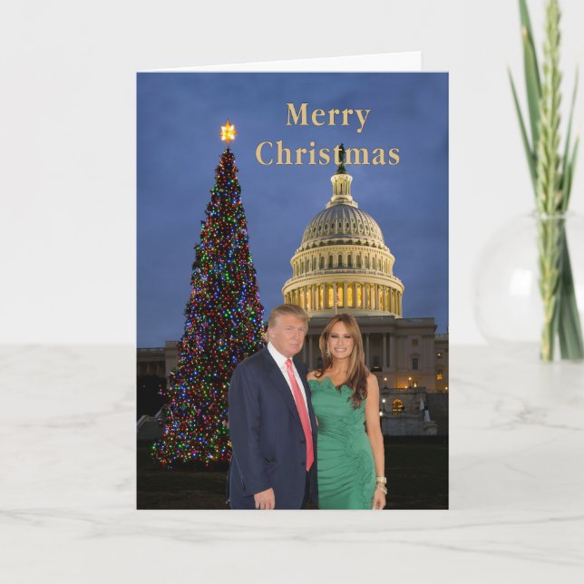 Feliz Navidad a Donald y Melania (Anverso)