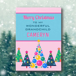 Feliz Navidad a la maravillosa tarjeta de nieto