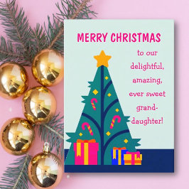 Feliz Navidad a la tarjeta de nieta