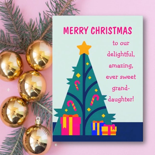 Feliz Navidad a la tarjeta de nieta (Subido por el creador)