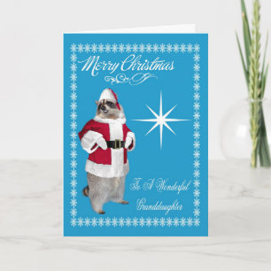 Feliz Navidad A La Tarjeta De Saludo De La Nieta
