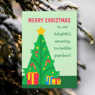 Feliz Navidad a la tarjeta del nieto