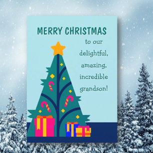 Feliz Navidad a la tarjeta del nieto
