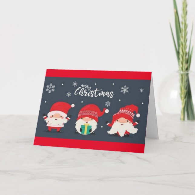 FELIZ NAVIDAD A LA TARJETA "MI AMIGO Y FAMILIA" (Anverso)