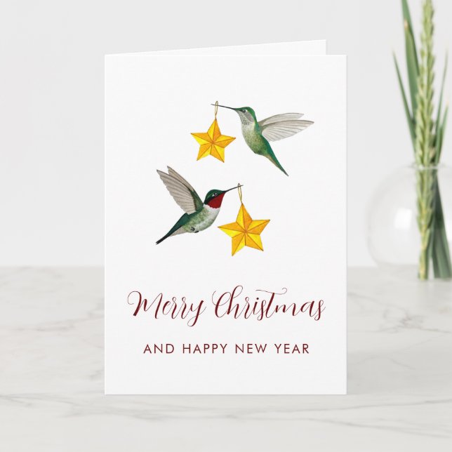 Feliz Navidad a los colibríes  (Anverso)